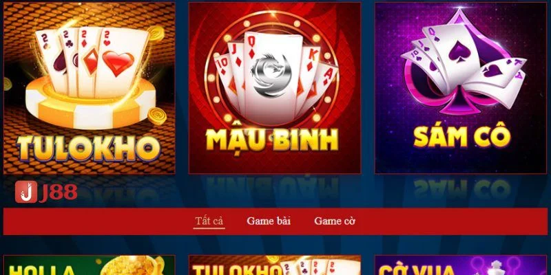 Top Game Bài Ăn Khách Nhất Tại Nhà Cái J88 – Cập Nhật 2025